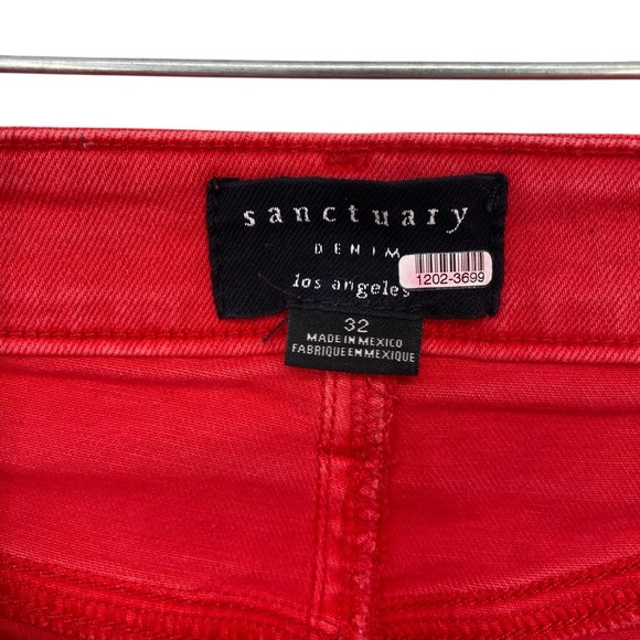 Sanctuary Rio Red Denim Mini Skirt - Picture 4 of 6